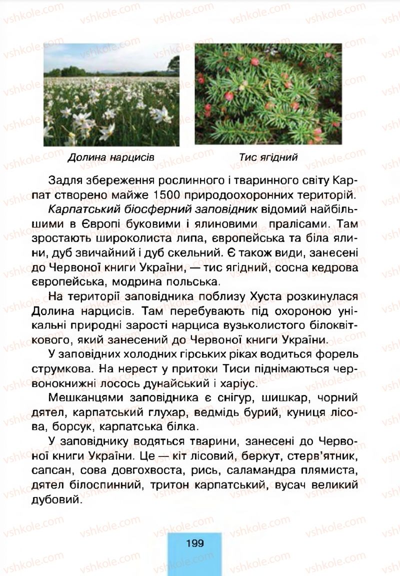 Страница 199 | Підручник Природознавство 4 клас Т.В. Гладюк, М.М. Гладюк 2015