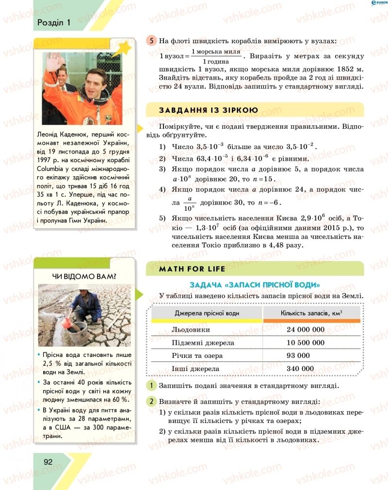 Страница 92 | Підручник Алгебра 8 клас Н.С. Прокопенко, Ю.О. Захарійченко, Н.Л. Кінащук 2016