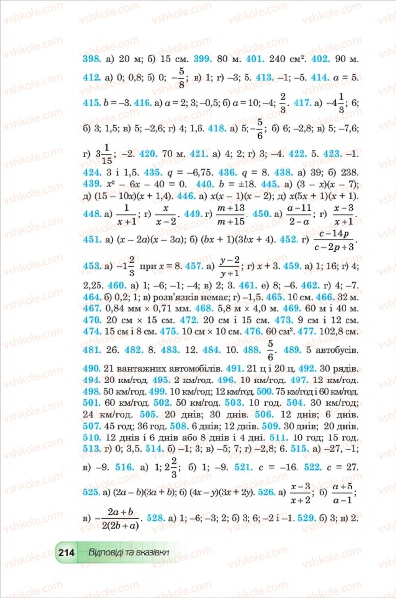 Страница 214 | Підручник Алгебра 8 клас Ю.І. Мальований, Г.М. Возняк, Г.М. Литвиненко 2016