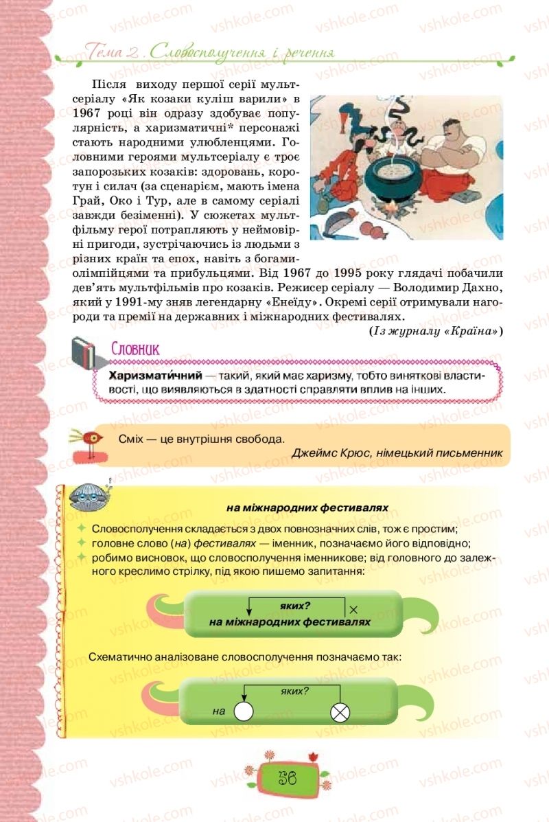 Страница 56 | Підручник Українська мова 8 клас О.М. Данилевська 2016