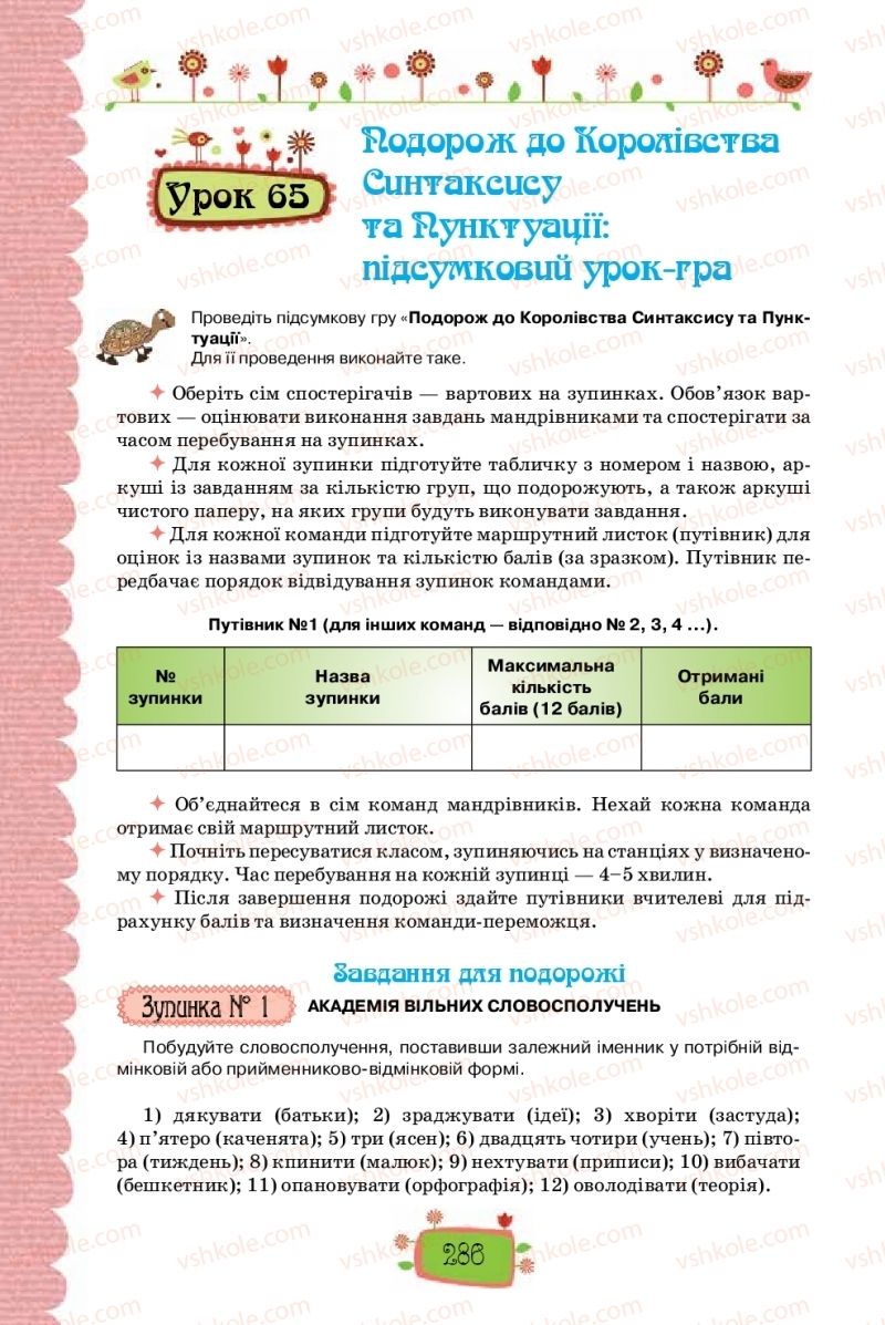 Страница 286 | Підручник Українська мова 8 клас О.М. Данилевська 2016