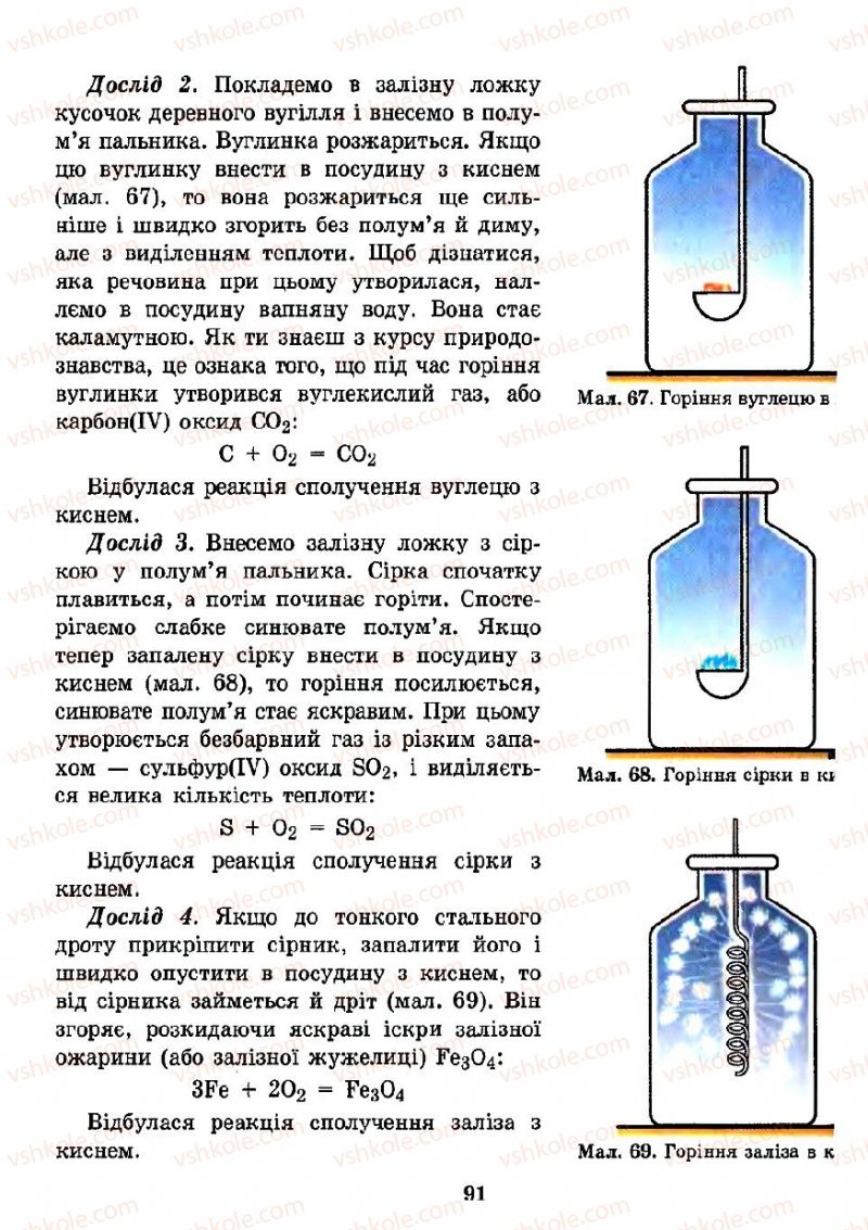 Страница 91 | Підручник Хімія 7 клас Н.М. Буринська 2007