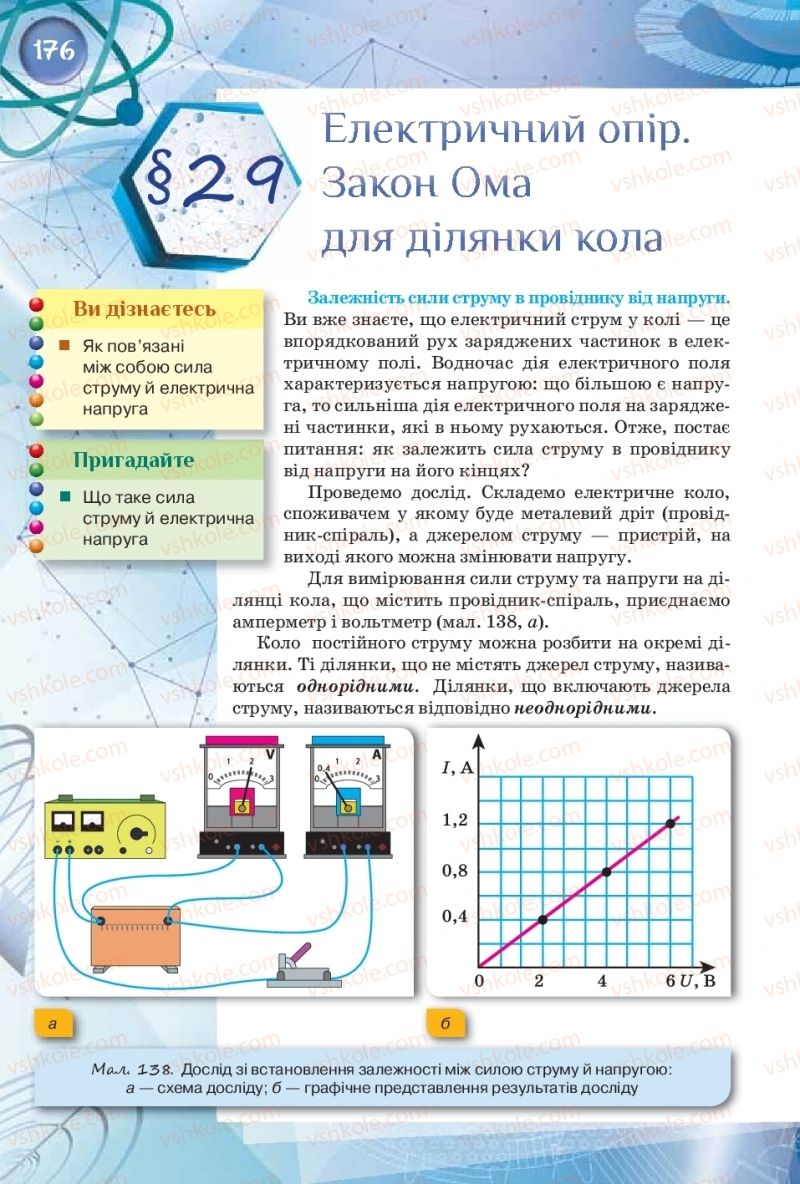 Страница 176 | Підручник Фізика 8 клас Т.М. Засєкіна, Д.О. Засєкін  2016