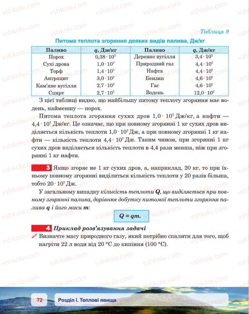 Страница 72 | Підручник Фізика 8 клас П.Ф. Пістун, В.В. Добровольський, П.І. Чопик 2016
