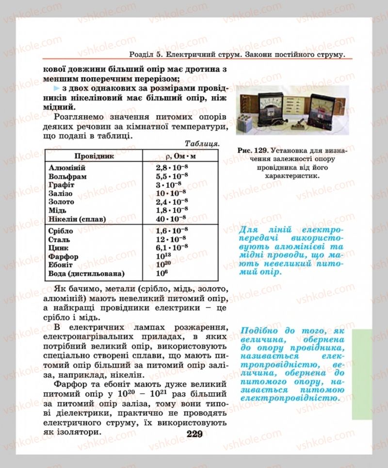Страница 229 | Підручник Фізика 8 клас М.І. Шут, М.Т. Мартинюк, Л.Ю. Благодаренко  2016