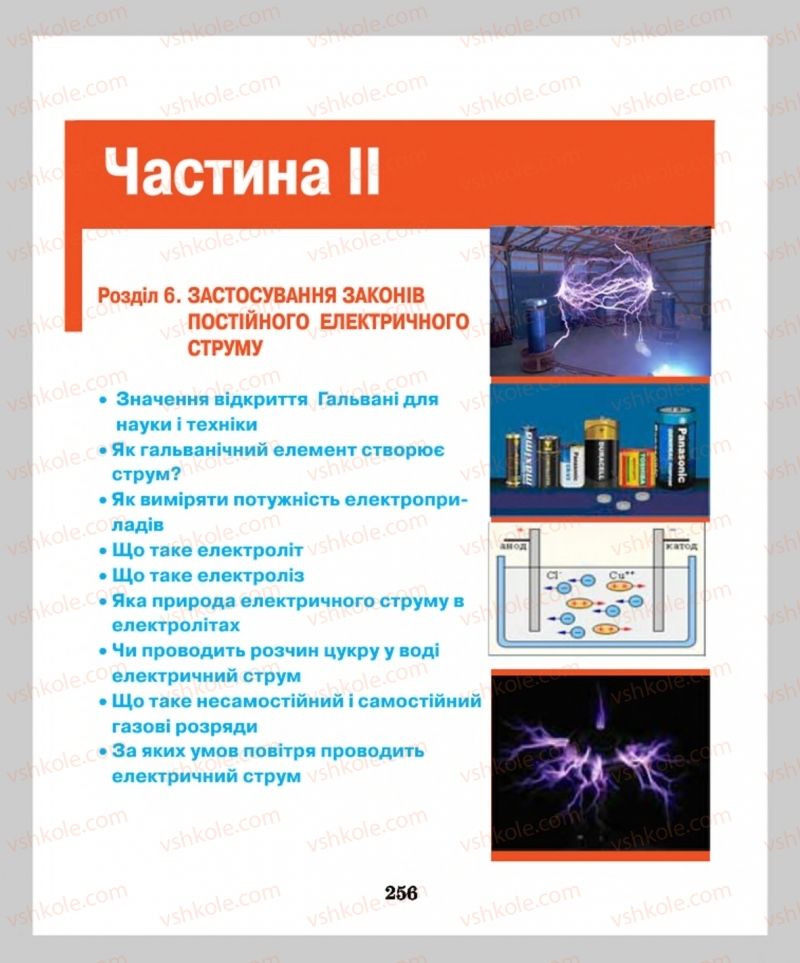 Страница 256 | Підручник Фізика 8 клас М.І. Шут, М.Т. Мартинюк, Л.Ю. Благодаренко  2016