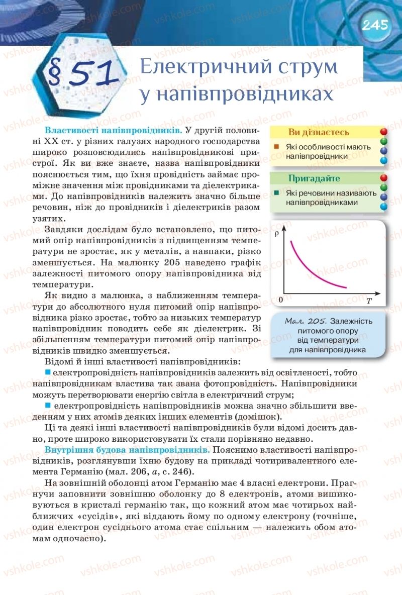 Страница 245 | Підручник Фізика 8 клас Т.М. Засєкіна, Д.О. Засєкін 2016 Поглиблене вивчення