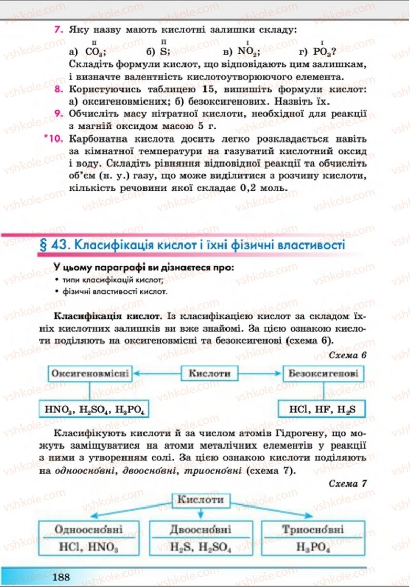 Страница 188 | Підручник Хімія 8 клас А.М. Бутенко 2016 Поглиблене вивчення