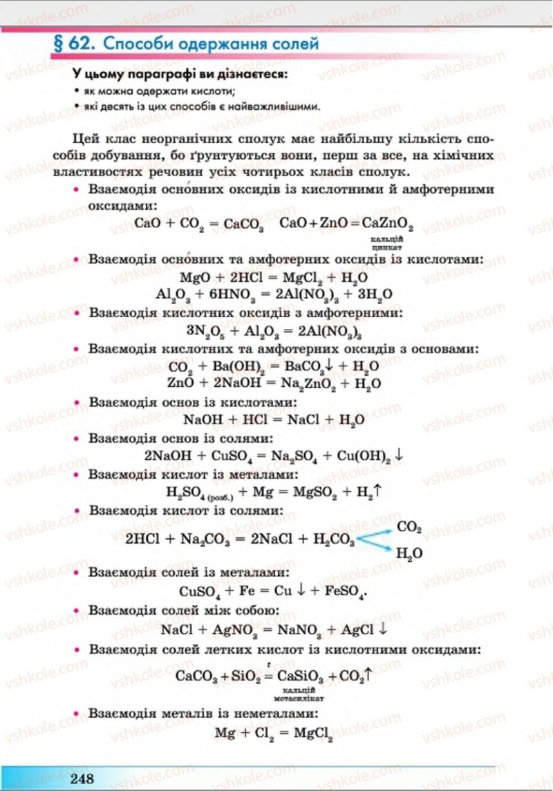 Страница 248 | Підручник Хімія 8 клас А.М. Бутенко 2016 Поглиблене вивчення