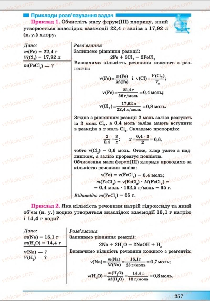 Страница 257 | Підручник Хімія 8 клас А.М. Бутенко 2016 Поглиблене вивчення
