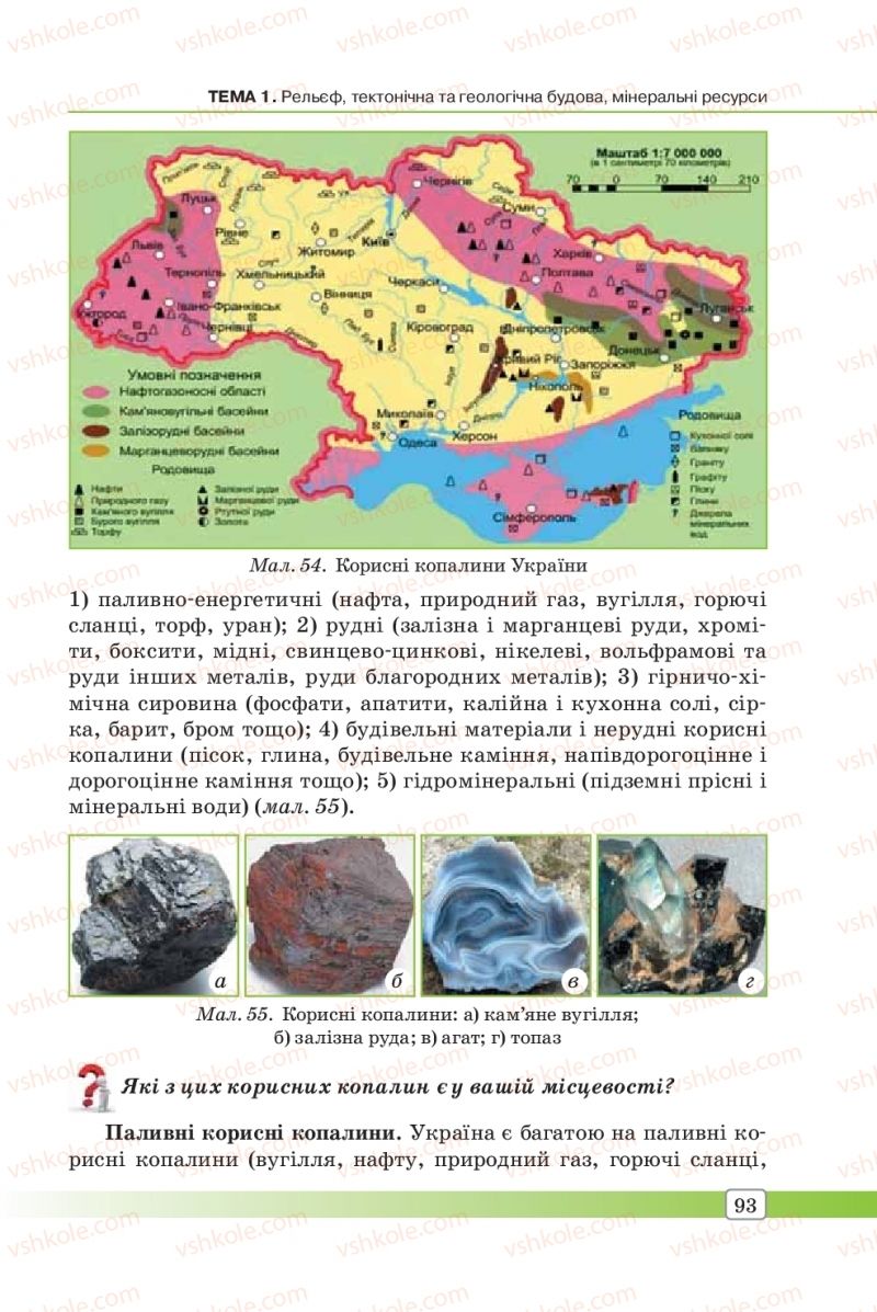 Страница 93 | Підручник Географія 8 клас П.О. Масляк, С.Л. Капіруліна 2016