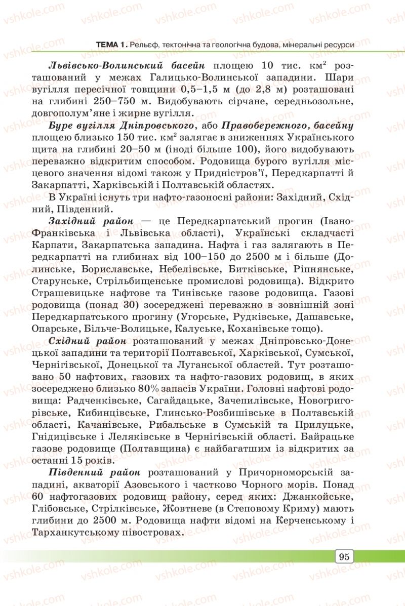 Страница 95 | Підручник Географія 8 клас П.О. Масляк, С.Л. Капіруліна 2016