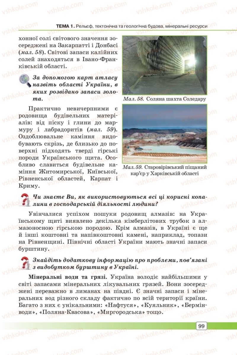 Страница 99 | Підручник Географія 8 клас П.О. Масляк, С.Л. Капіруліна 2016
