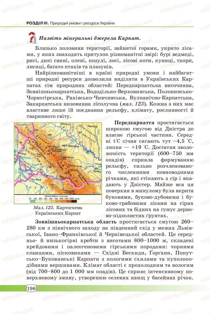 Страница 196 | Підручник Географія 8 клас П.О. Масляк, С.Л. Капіруліна 2016