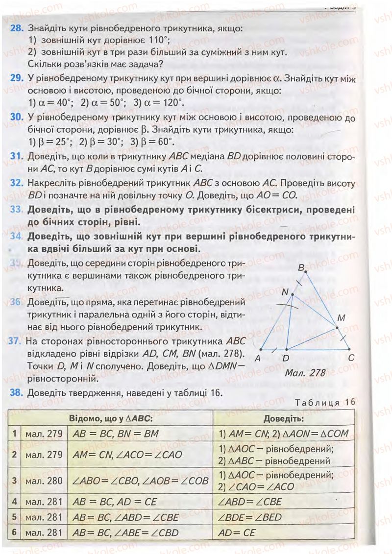 Страница 110 | Підручник Геометрія 7 клас М.I. Бурда, Н.А. Тарасенкова 2007