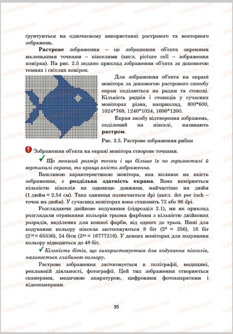 Страница 35 | Підручник Інформатика 8 клас А.М. Гуржій, Л.А. Карташова, В.В. Лапінський 2016 Поглиблене вивчення