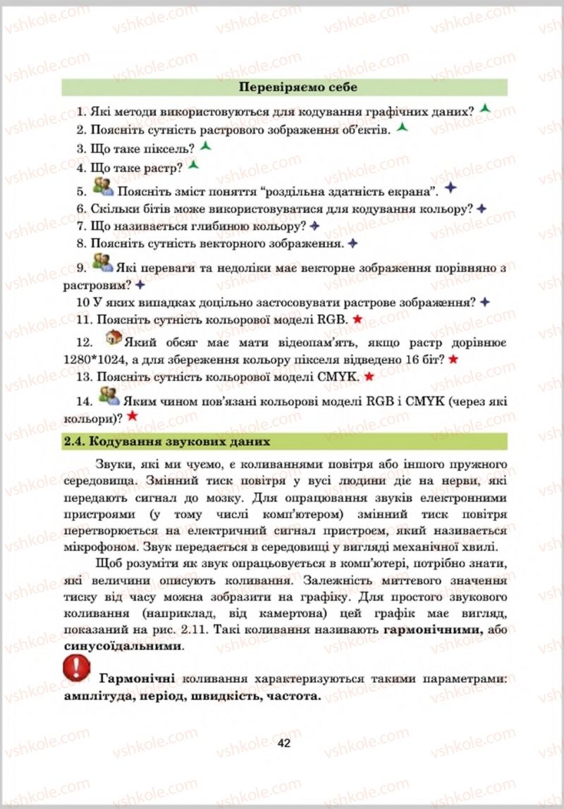 Страница 42 | Підручник Інформатика 8 клас А.М. Гуржій, Л.А. Карташова, В.В. Лапінський 2016 Поглиблене вивчення