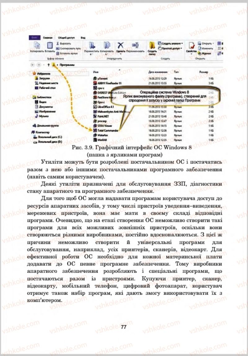 Страница 77 | Підручник Інформатика 8 клас А.М. Гуржій, Л.А. Карташова, В.В. Лапінський 2016 Поглиблене вивчення