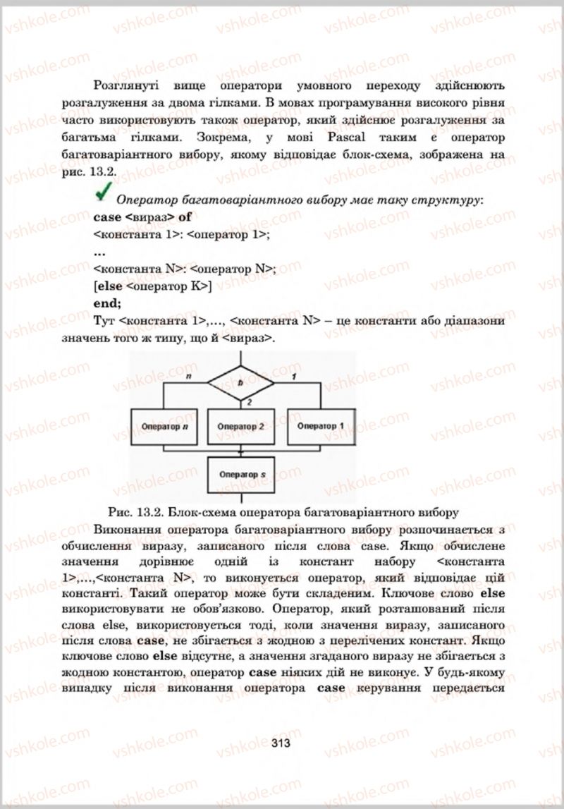 Страница 313 | Підручник Інформатика 8 клас А.М. Гуржій, Л.А. Карташова, В.В. Лапінський 2016 Поглиблене вивчення