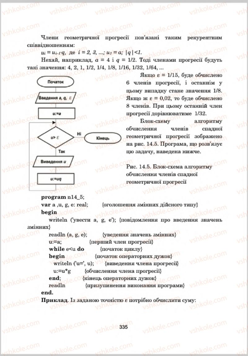 Страница 335 | Підручник Інформатика 8 клас А.М. Гуржій, Л.А. Карташова, В.В. Лапінський 2016 Поглиблене вивчення