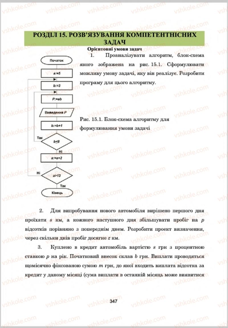 Страница 347 | Підручник Інформатика 8 клас А.М. Гуржій, Л.А. Карташова, В.В. Лапінський 2016 Поглиблене вивчення