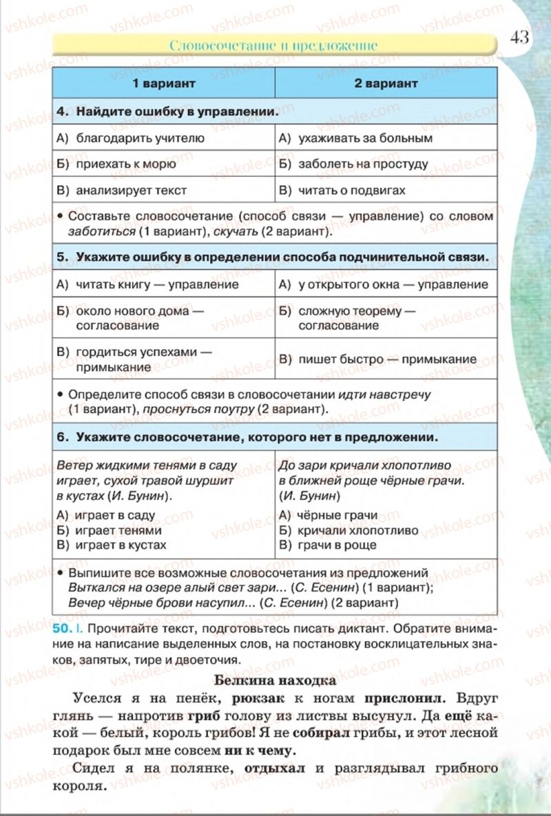 Страница 43 | Підручник Русский язык 8 клас Л.В Давидюк, В.И. Стативка 2016 8 год обучения