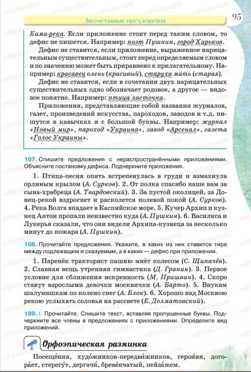 Страница 95 | Підручник Русский язык 8 клас Л.В Давидюк, В.И. Стативка 2016 8 год обучения