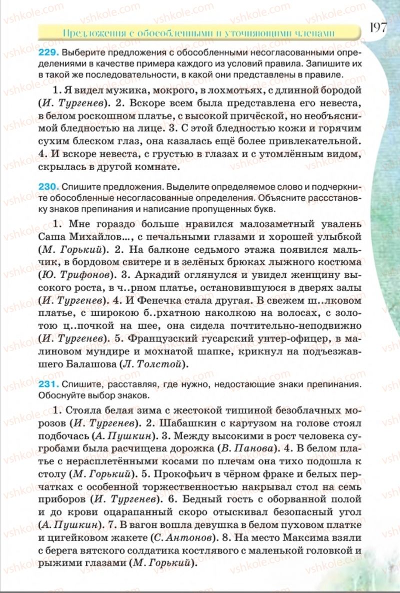 Страница 197 | Підручник Русский язык 8 клас Л.В Давидюк, В.И. Стативка 2016 8 год обучения