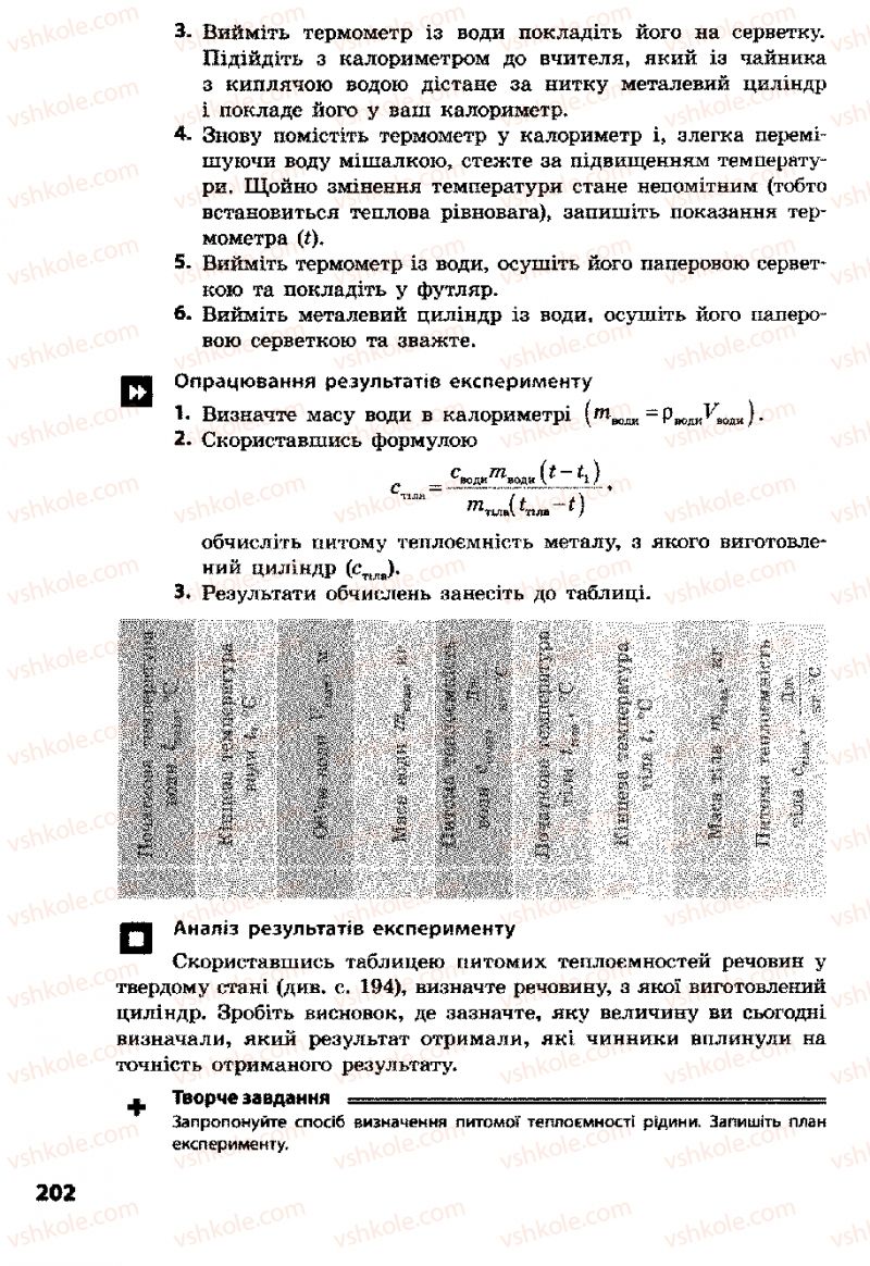 Страница 202 | Підручник Фізика 8 клас Ф.Я. Божинова, І.Ю. Ненашев, М.М. Кірюхін 2008
