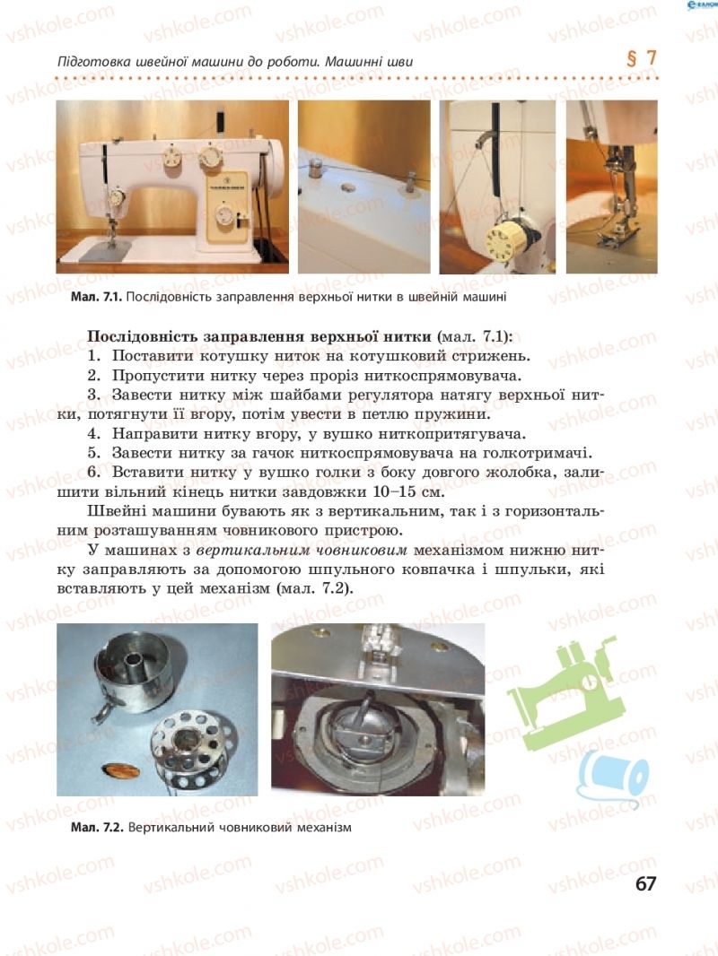 Страница 67 | Підручник Трудове навчання 8 клас І.Ю. Ходзицька, В.П. Тименко, О.В. Горобець 2016