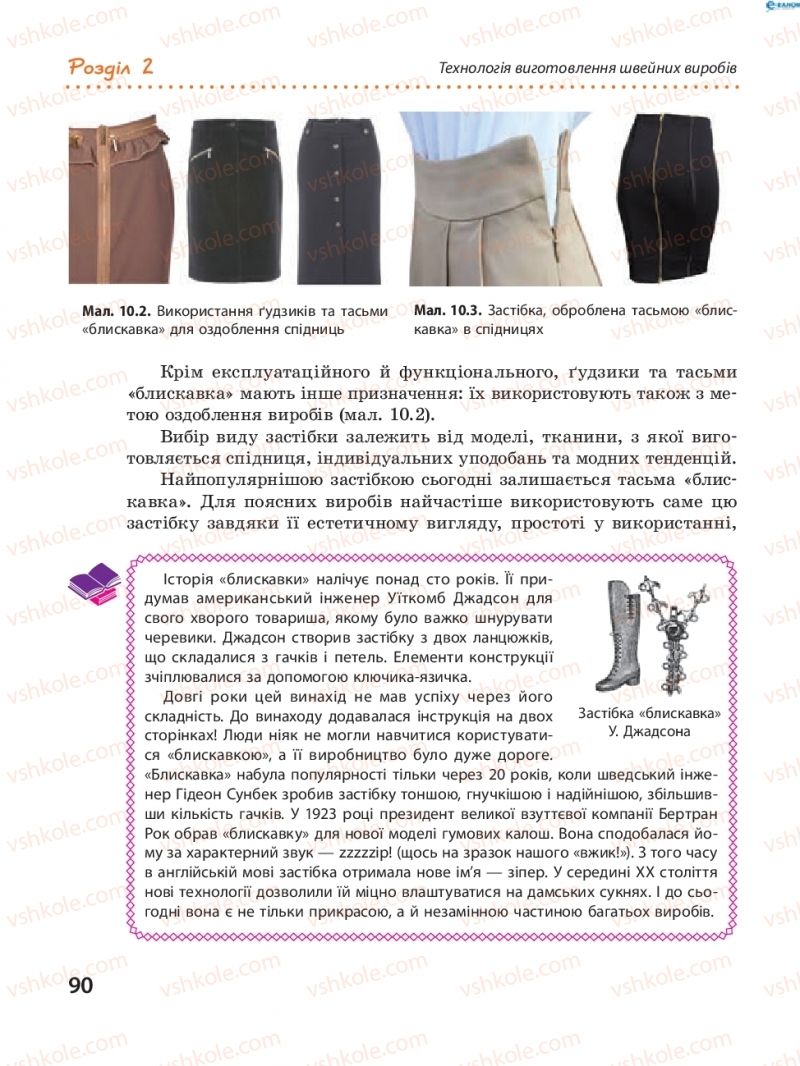 Страница 90 | Підручник Трудове навчання 8 клас І.Ю. Ходзицька, В.П. Тименко, О.В. Горобець 2016
