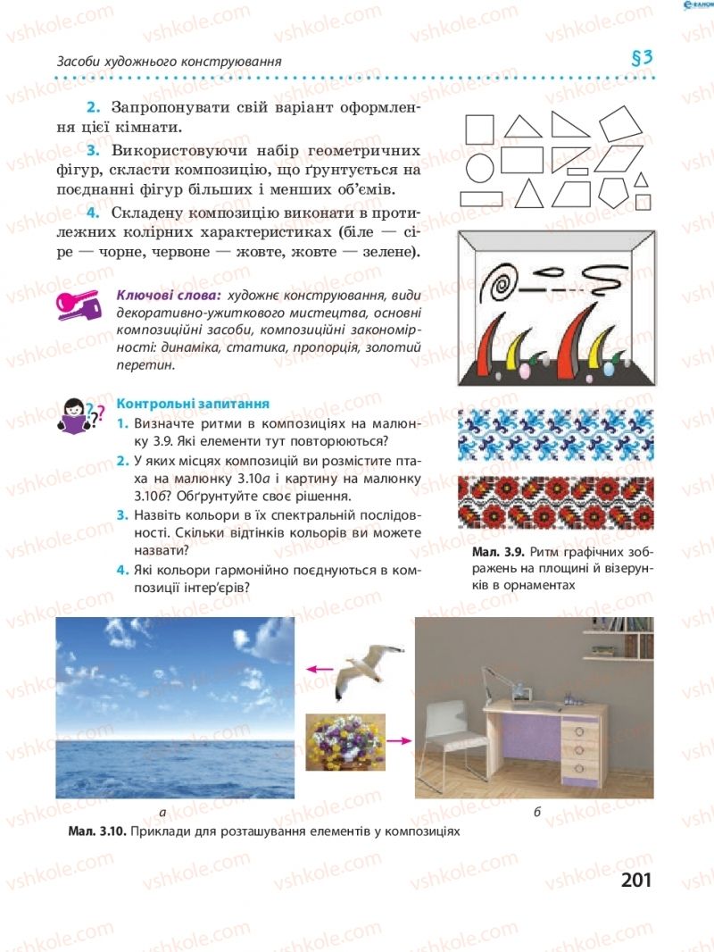 Страница 201 | Підручник Трудове навчання 8 клас І.Ю. Ходзицька, В.П. Тименко, О.В. Горобець 2016