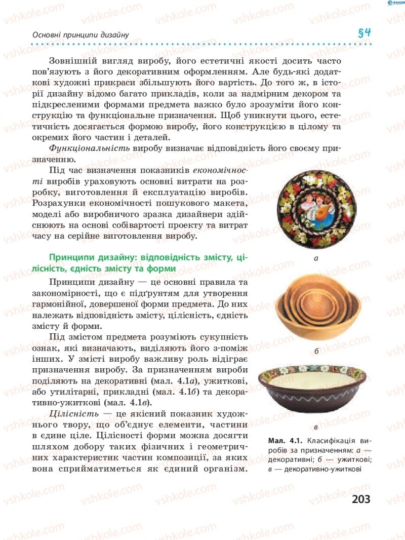 Страница 203 | Підручник Трудове навчання 8 клас І.Ю. Ходзицька, В.П. Тименко, О.В. Горобець 2016