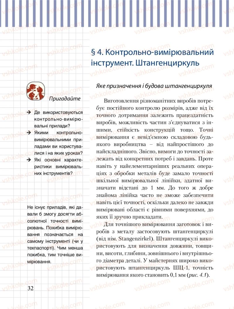 Страница 32 | Підручник Трудове навчання 8 клас Б.М. Терещук, М.А. Захаревичй 2016 Технічні види праці