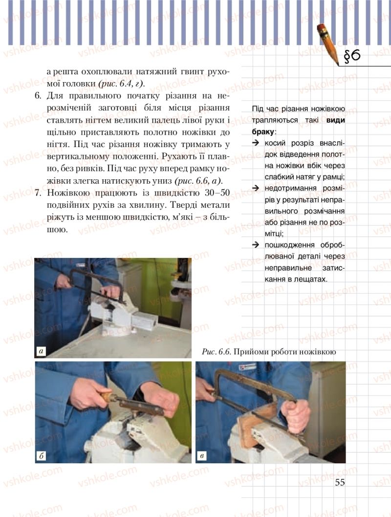 Страница 55 | Підручник Трудове навчання 8 клас Б.М. Терещук, М.А. Захаревичй 2016 Технічні види праці
