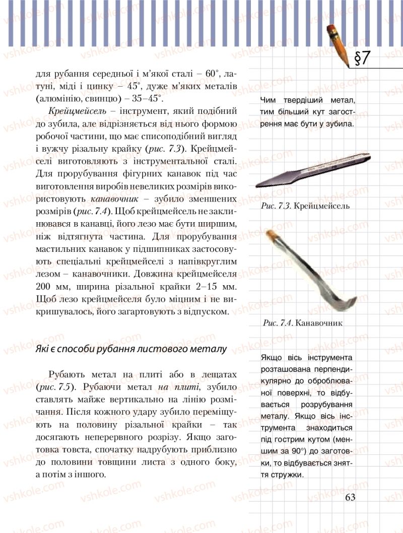 Страница 63 | Підручник Трудове навчання 8 клас Б.М. Терещук, М.А. Захаревичй 2016 Технічні види праці