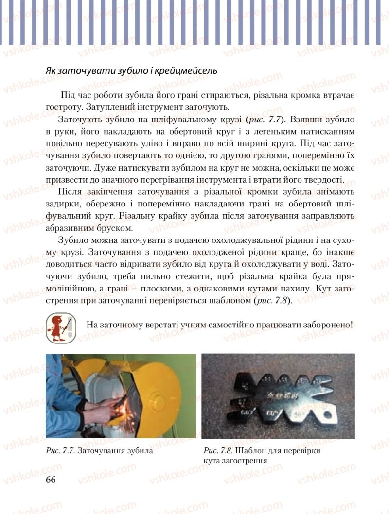 Страница 66 | Підручник Трудове навчання 8 клас Б.М. Терещук, М.А. Захаревичй 2016 Технічні види праці