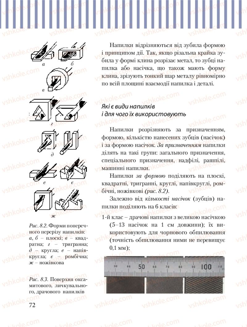 Страница 72 | Підручник Трудове навчання 8 клас Б.М. Терещук, М.А. Захаревичй 2016 Технічні види праці