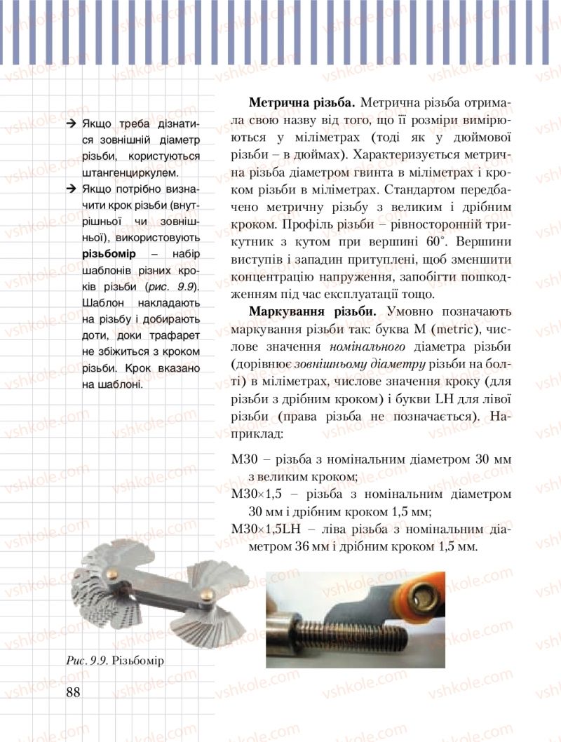 Страница 88 | Підручник Трудове навчання 8 клас Б.М. Терещук, М.А. Захаревичй 2016 Технічні види праці