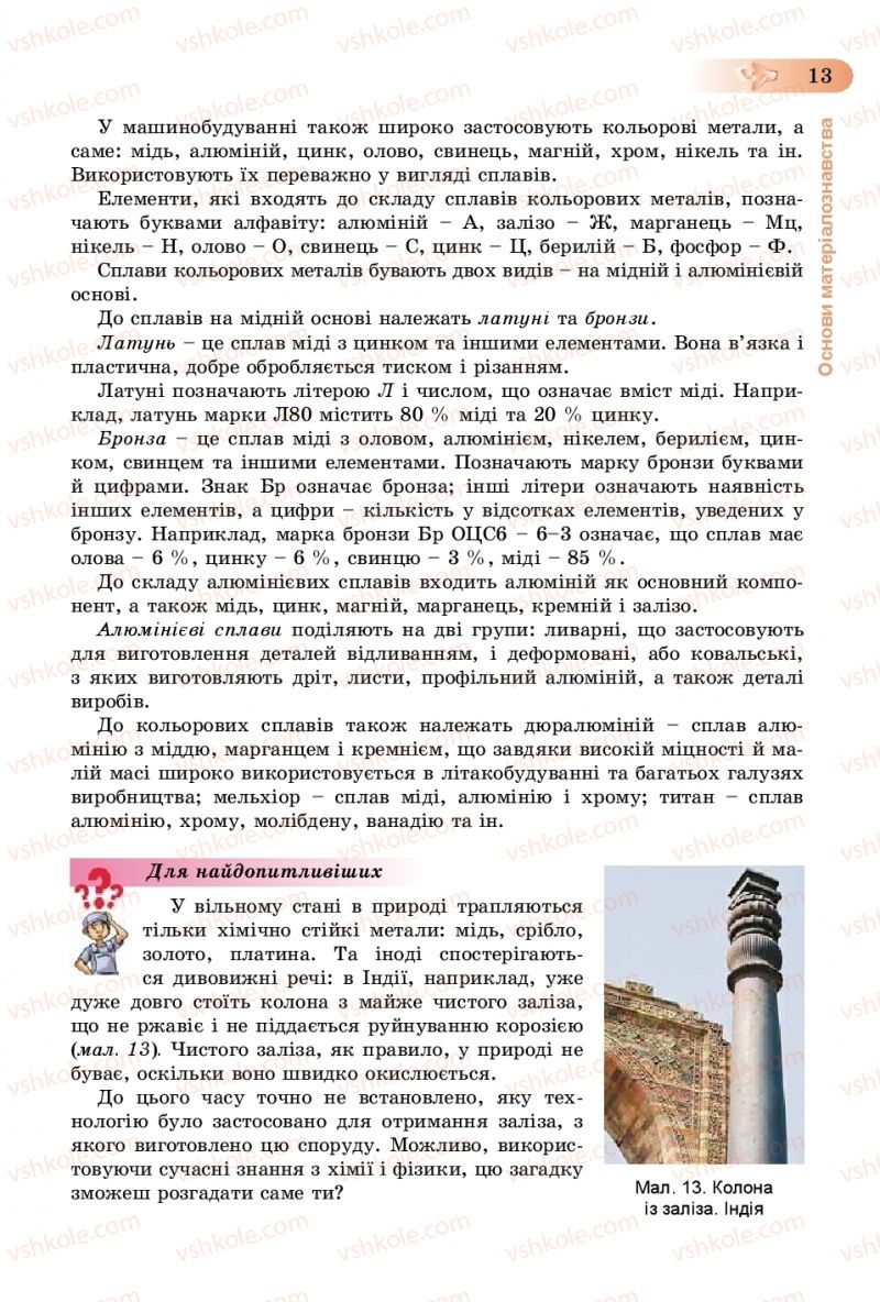 Страница 13 | Підручник Трудове навчання 8 клас В.М. Гащак, С.М. Дятленко, В.М. Терещук 2016 Технічні види праці