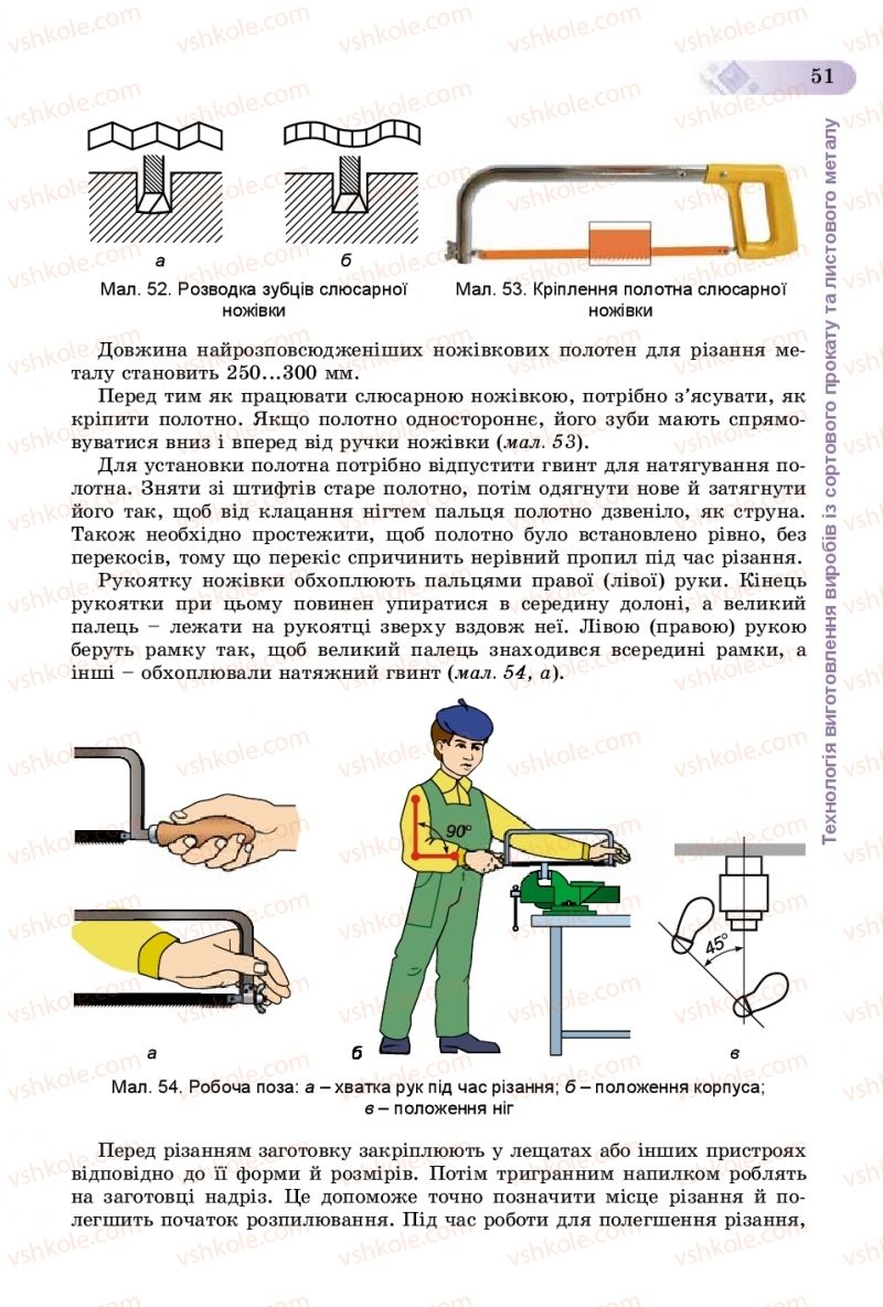 Страница 51 | Підручник Трудове навчання 8 клас В.М. Гащак, С.М. Дятленко, В.М. Терещук 2016 Технічні види праці