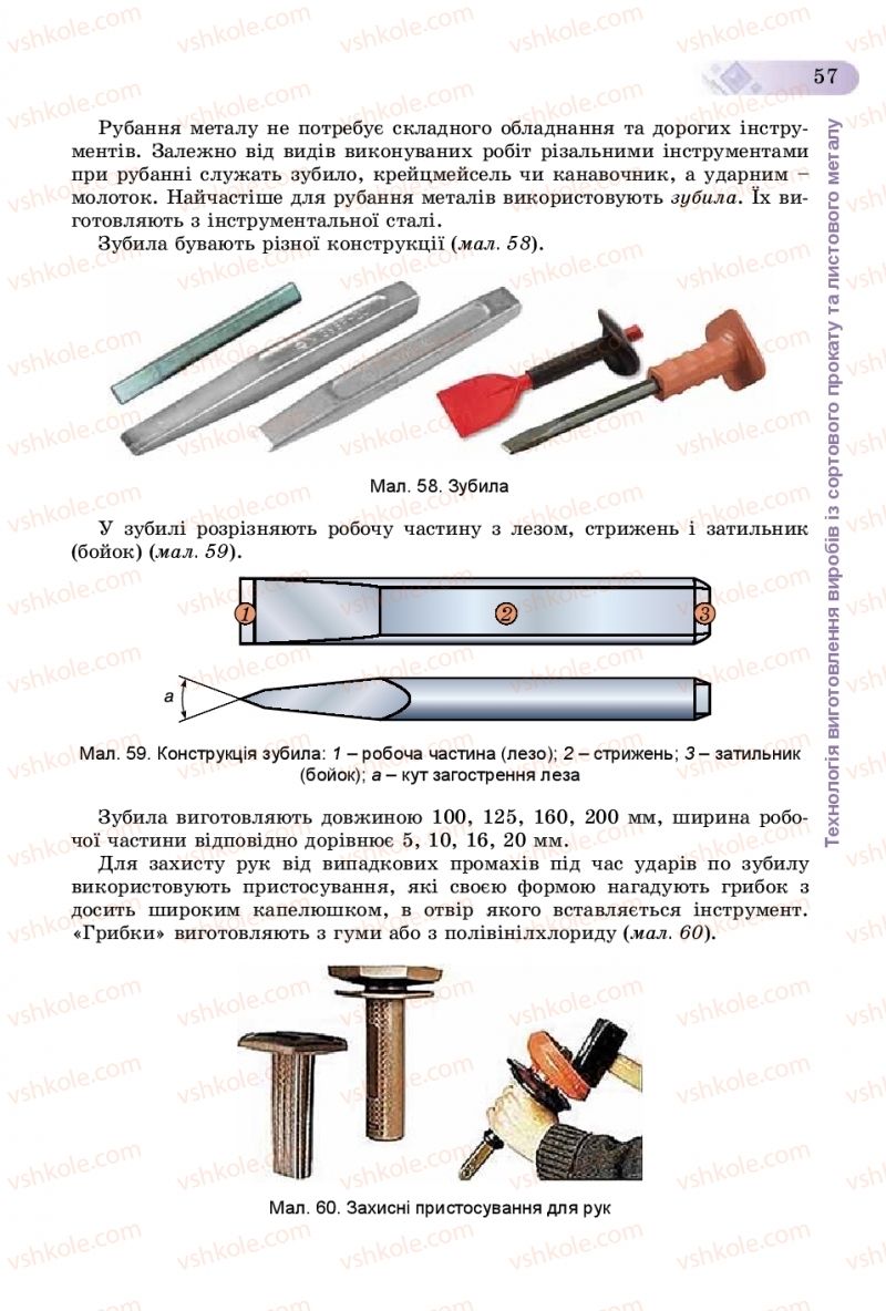 Страница 57 | Підручник Трудове навчання 8 клас В.М. Гащак, С.М. Дятленко, В.М. Терещук 2016 Технічні види праці