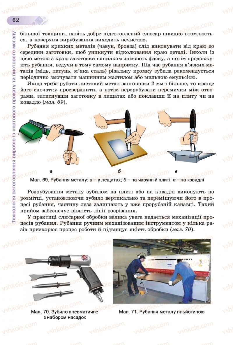 Страница 62 | Підручник Трудове навчання 8 клас В.М. Гащак, С.М. Дятленко, В.М. Терещук 2016 Технічні види праці