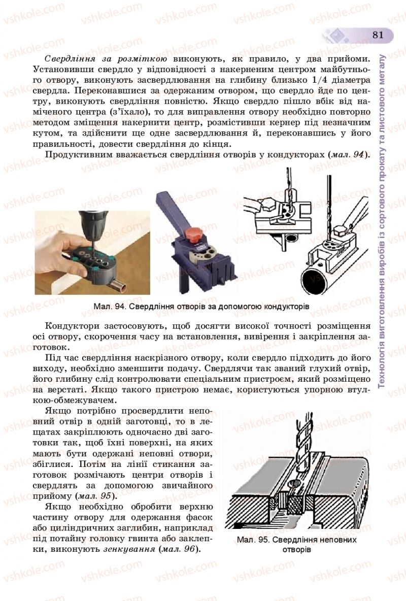 Страница 81 | Підручник Трудове навчання 8 клас В.М. Гащак, С.М. Дятленко, В.М. Терещук 2016 Технічні види праці