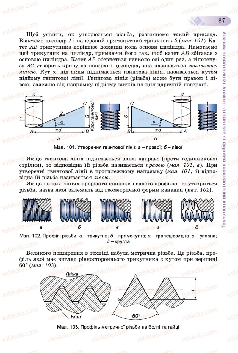 Страница 87 | Підручник Трудове навчання 8 клас В.М. Гащак, С.М. Дятленко, В.М. Терещук 2016 Технічні види праці