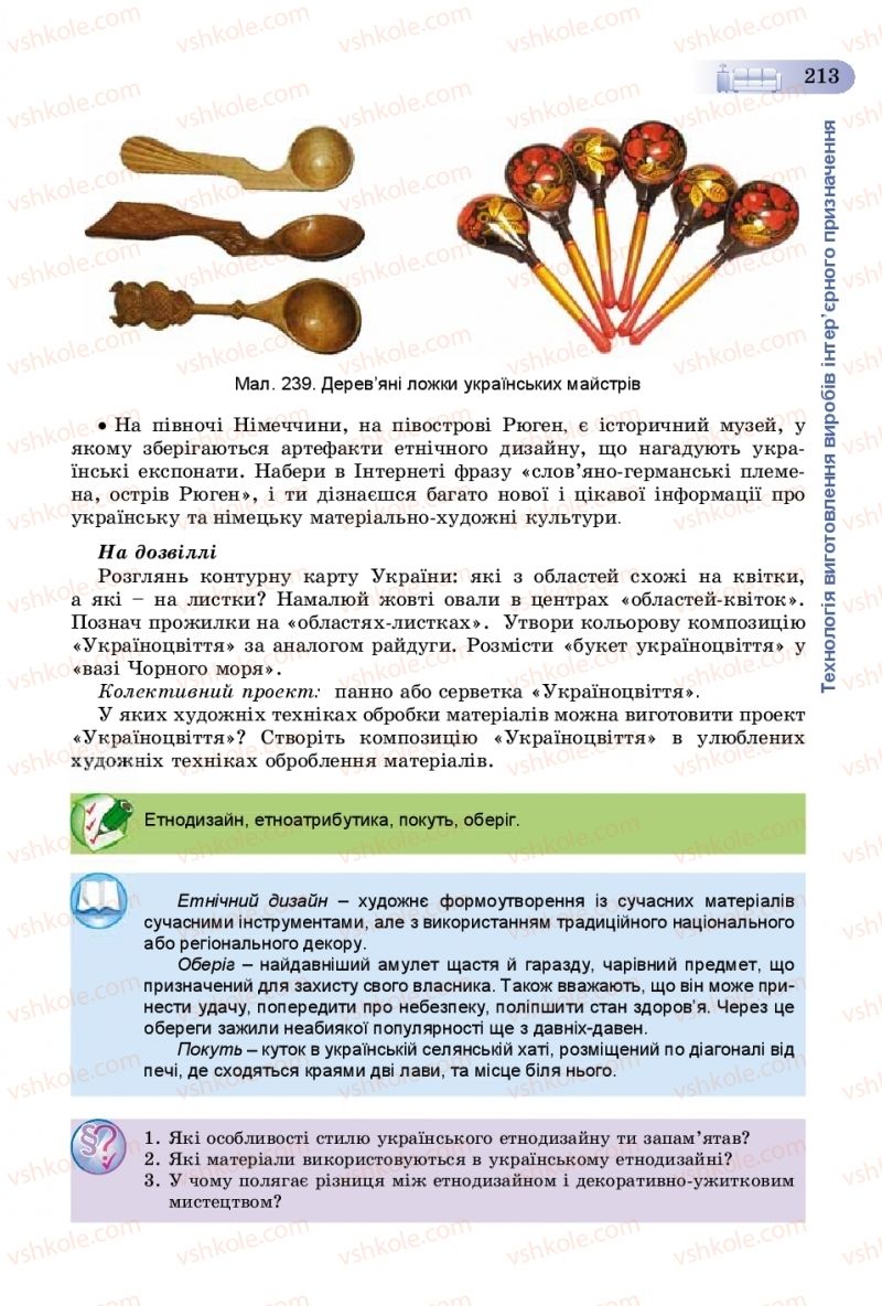Страница 213 | Підручник Трудове навчання 8 клас В.М. Гащак, С.М. Дятленко, В.М. Терещук 2016 Технічні види праці