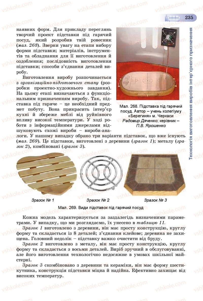 Страница 235 | Підручник Трудове навчання 8 клас В.М. Гащак, С.М. Дятленко, В.М. Терещук 2016 Технічні види праці