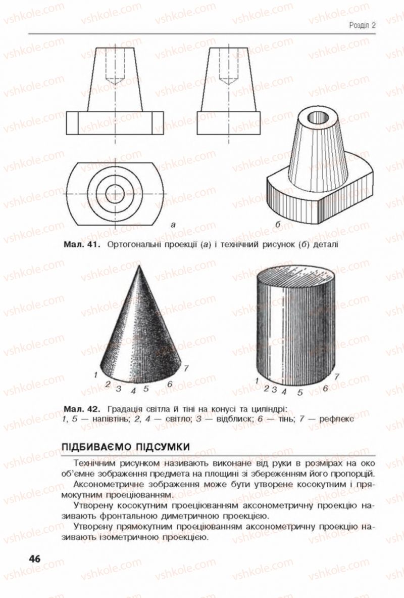 Страница 46 | Підручник Трудове навчання 8 клас Д.В. Лебедєв, А.М. Гедзик, В.В. Юрженко 2016 Технічні види праці