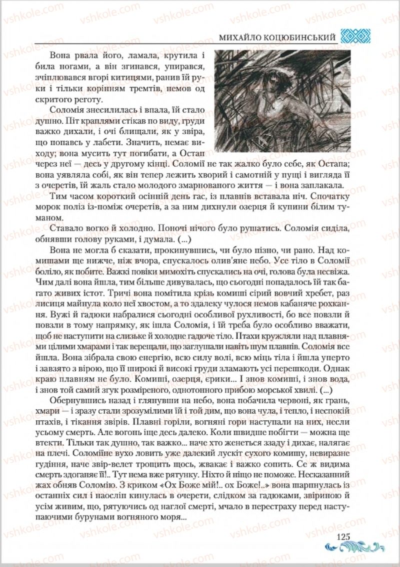 Страница 125 | Підручник Українська література 8 клас О.М. Авраменко 2016