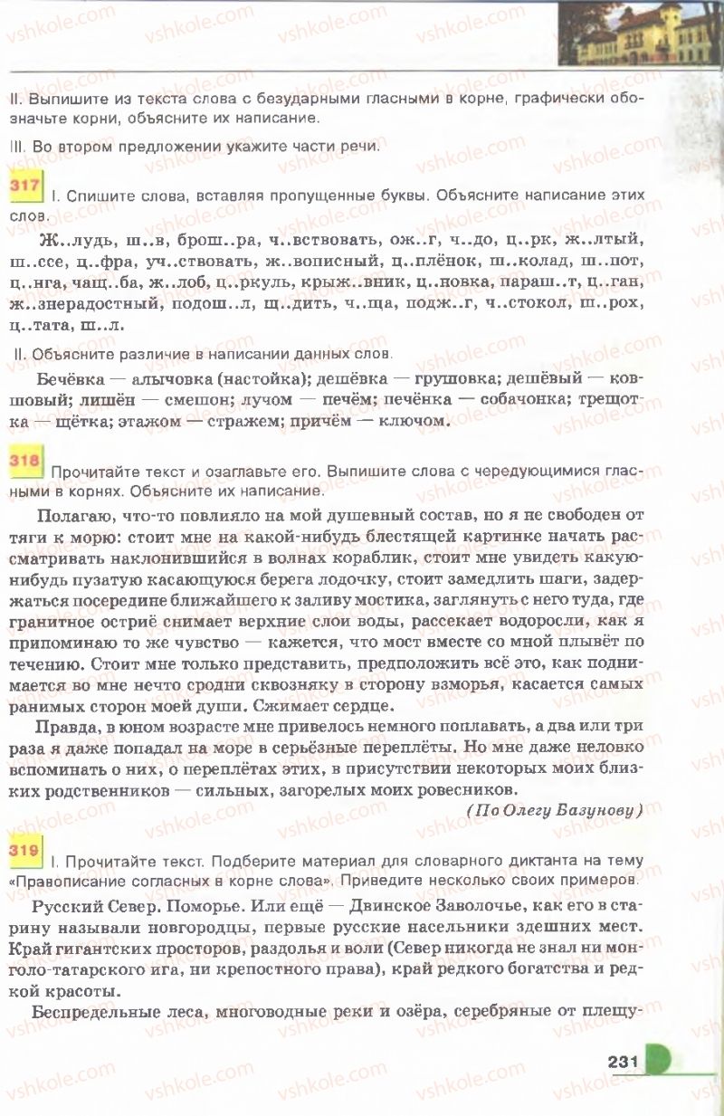Страница 231 | Підручник Русский язык 9 клас Е.И. Быкова, Л.В. Давидюк, В.И. Стативка 2009